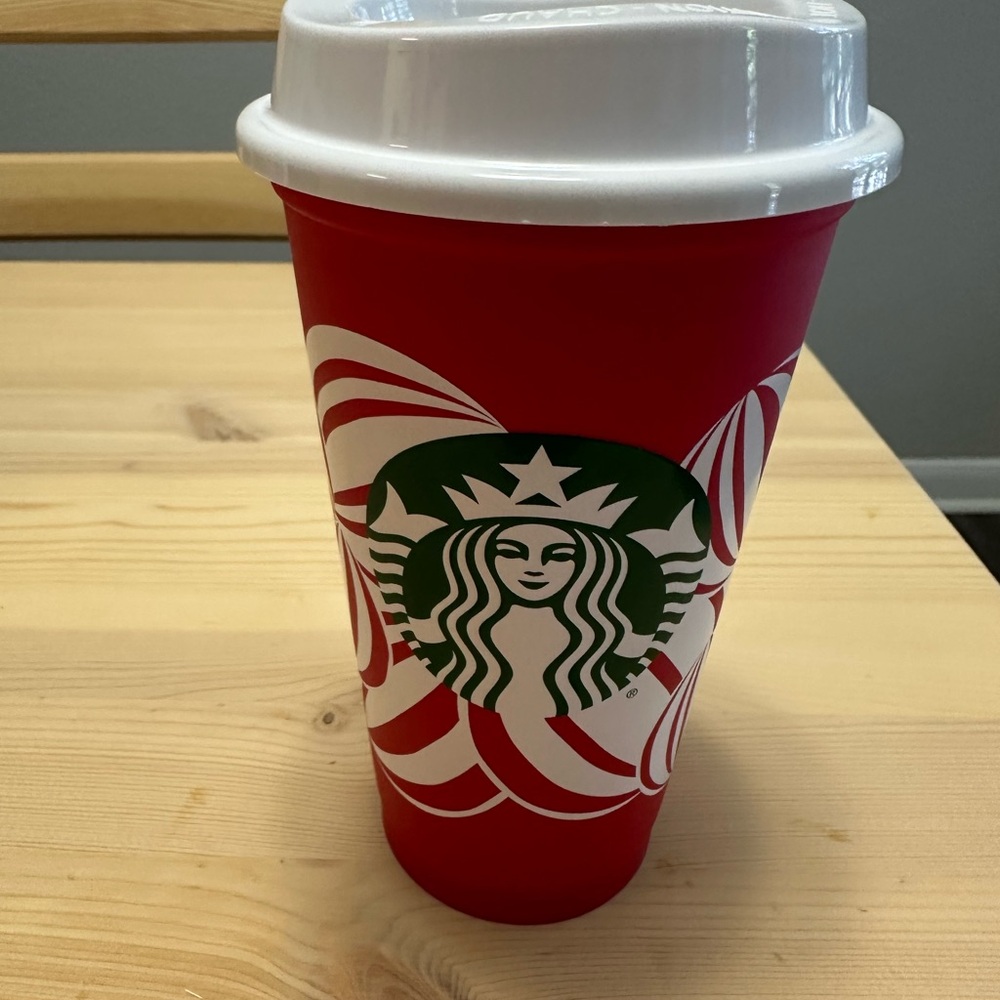 Starbucks RED CUP 2024 Vibrant Red Eco-Friendly Tumbler